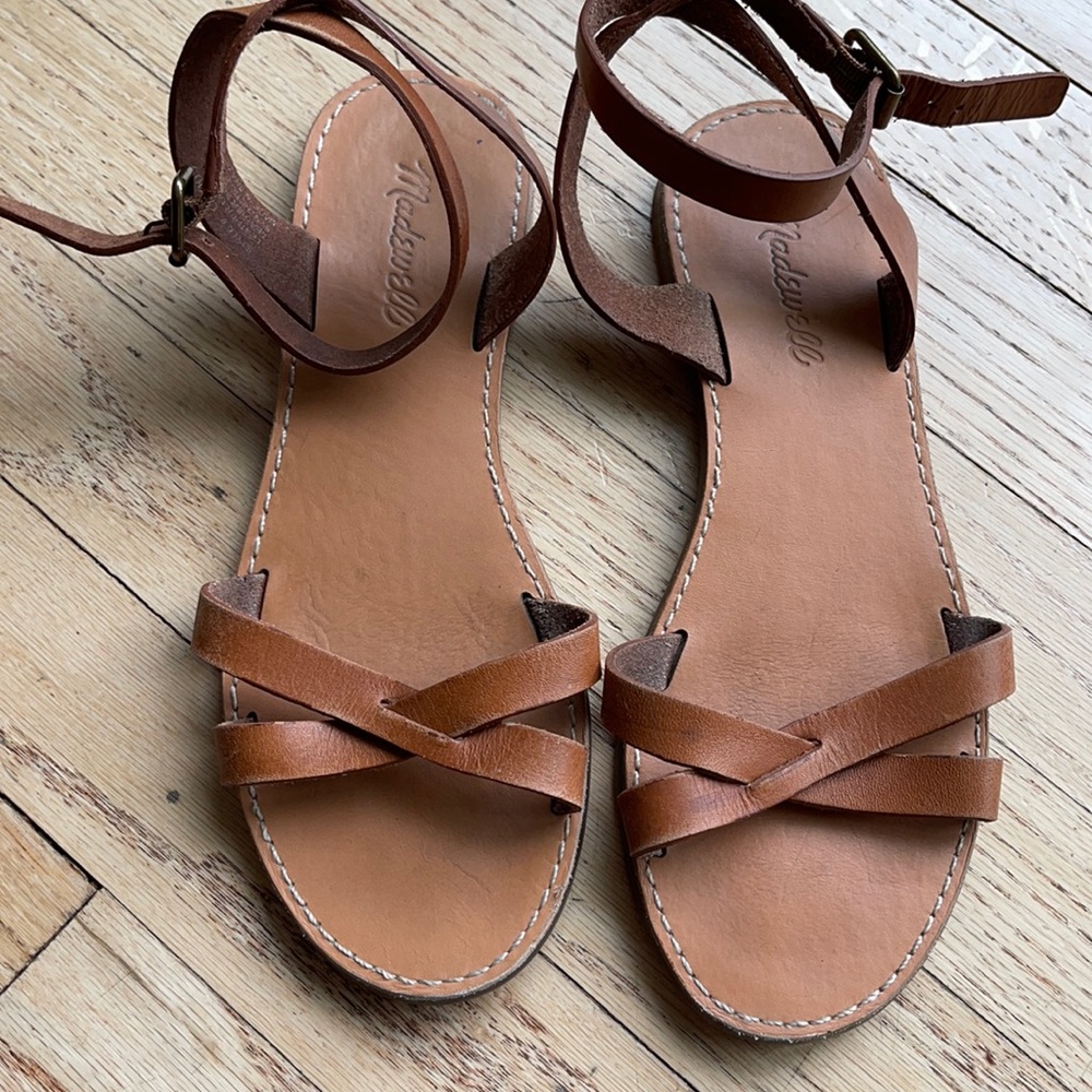 Madewell boardwalk Ankle  sandals size 7.5